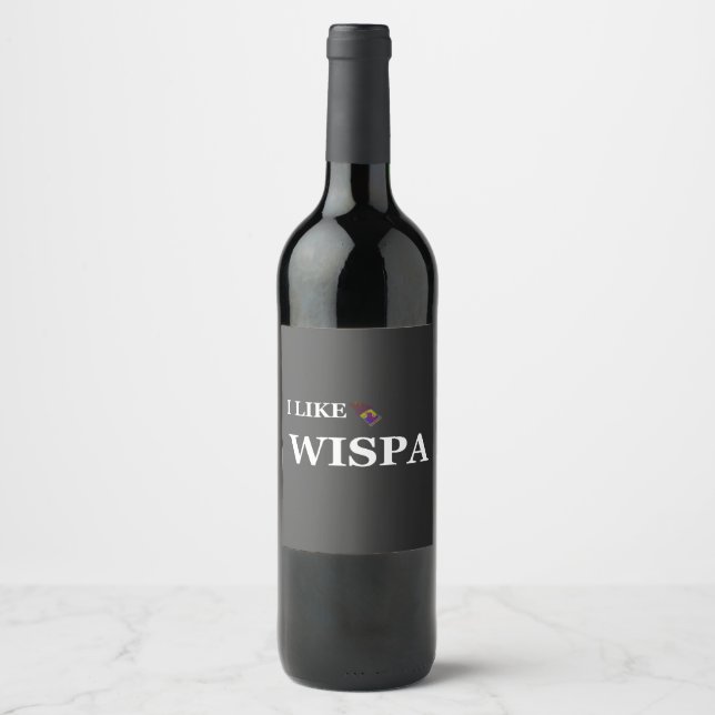 i like wispa wine label (Front)
