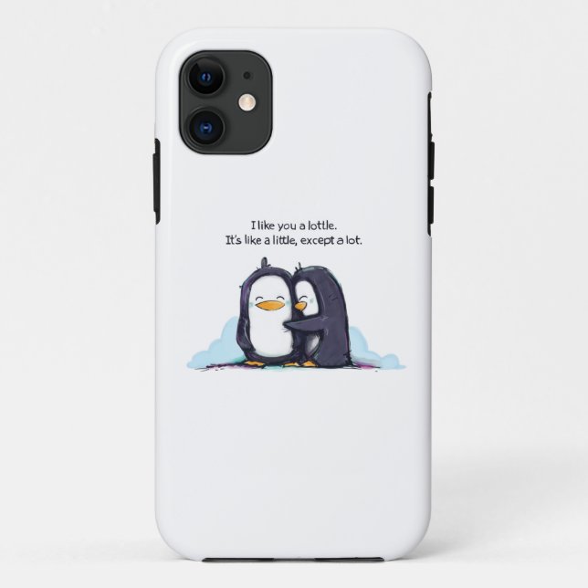 I Like You a Lottle Penguins - Phone Cover! Case-Mate iPhone Case (Back)