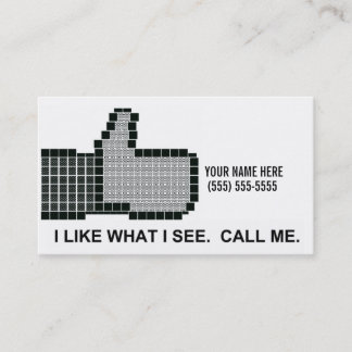 I Like You Business Card