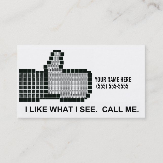I Like You Business Card (Front)