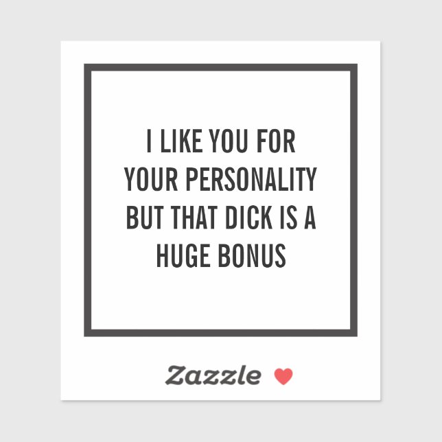 I like you for your personality but... (customise) (Sheet)