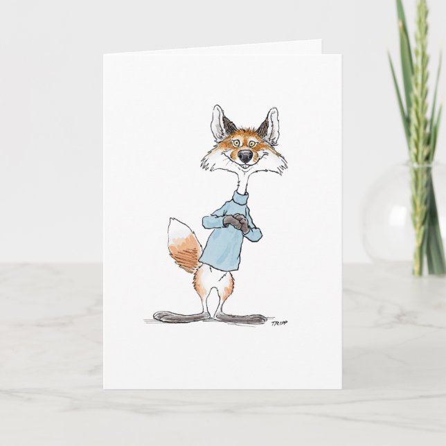 I like you! Fox Card (Front)