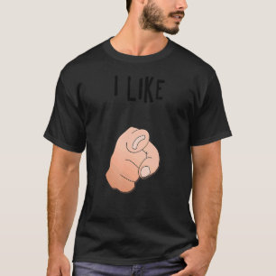 I Like You Hand Irony & Satire For Nerds Point@u T-Shirt