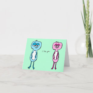 i like you - monster card