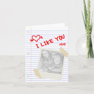 i like you paper holiday card