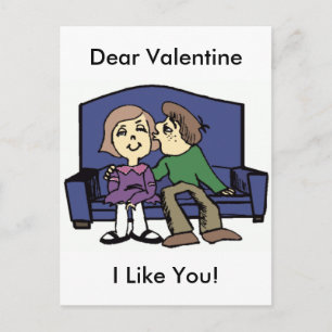 I Like You Valentine Holiday Postcard