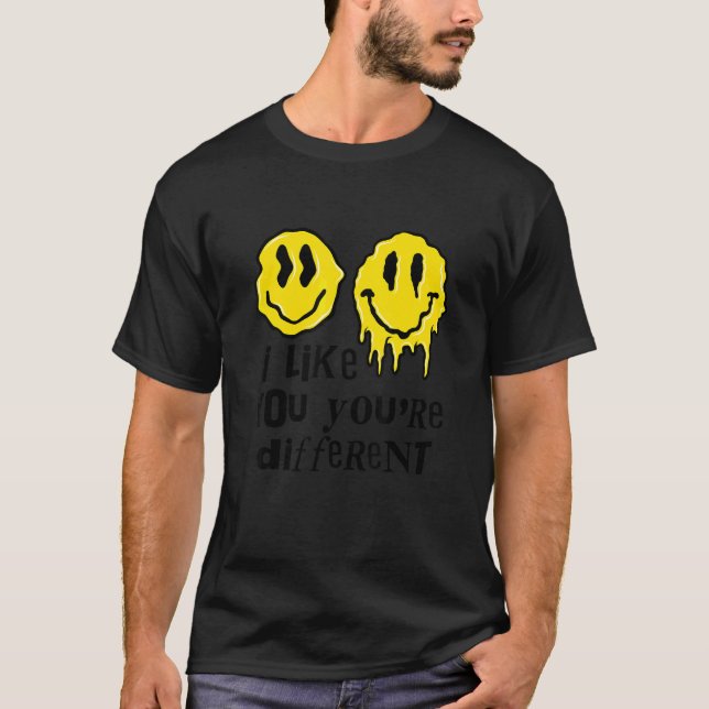 I Like You You're Different Great Minds Think Diff T-Shirt (Front)