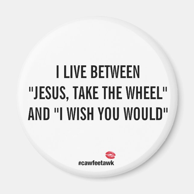 I Live Between Magnet (Front)