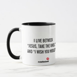I Live Between Mug (Black)
