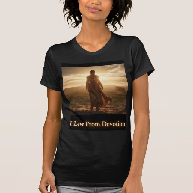 I Live From Devotion Sacred Path Art T-Shirt (Front)