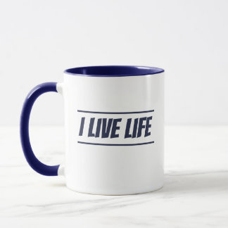 I Live Life Coffee Mug with Logo