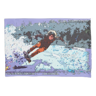 I Live To Race - Skateboard Racing Pillowcase