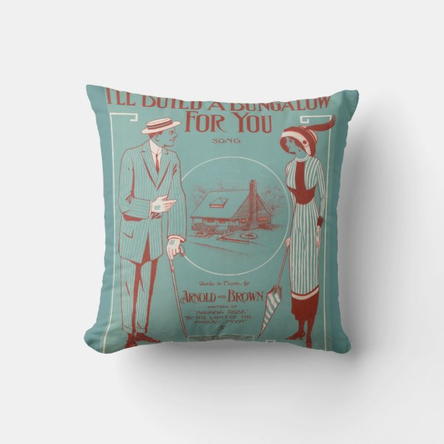 I’ll Build a Bungalow for You Cushion (Front)