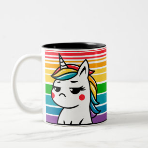 I’ll Get Over It Unicorn Two-Tone Coffee Mug