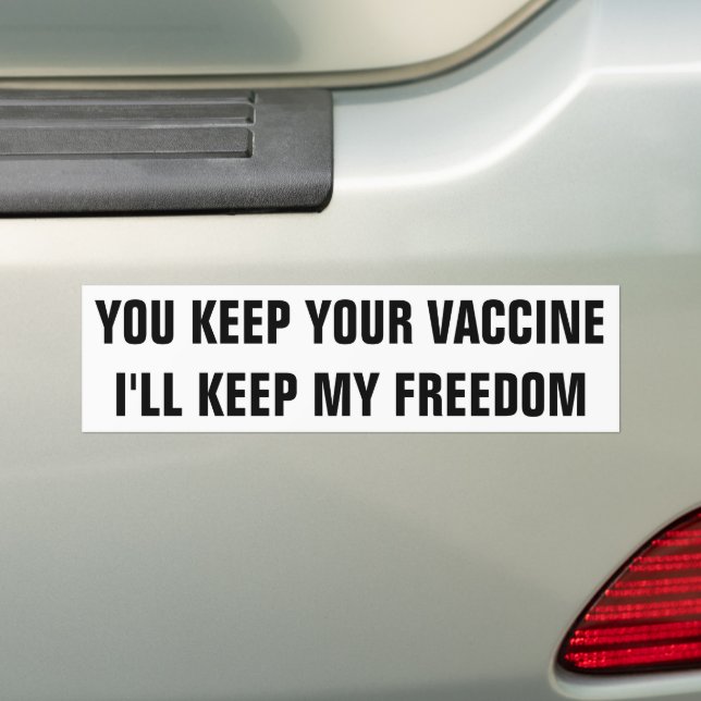 I’ll keep my freedom Bumper Sticker (On Car)