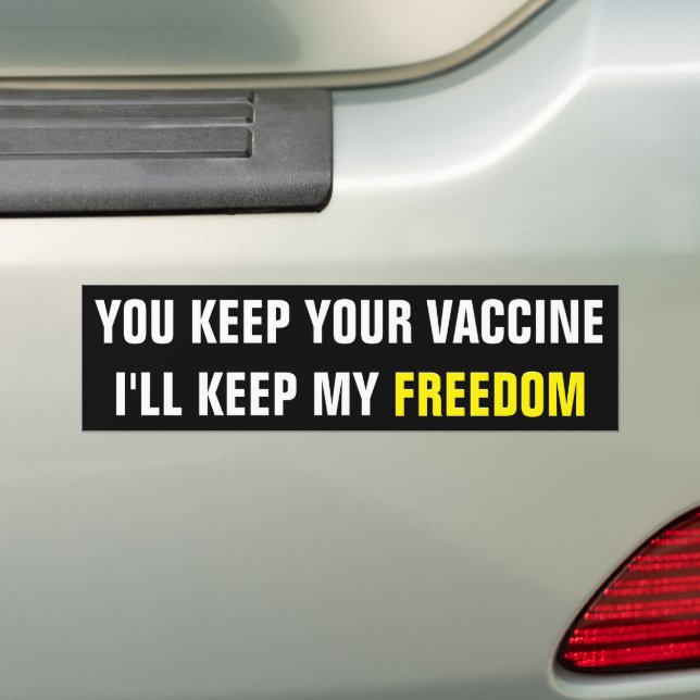 I’ll keep my freedom Bumper Sticker (On Car)