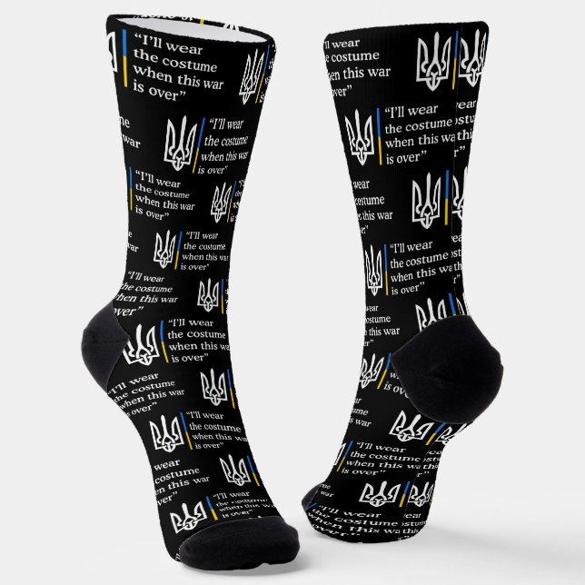I’ll Wear the Costume When This War Is Over Socks (Angled)