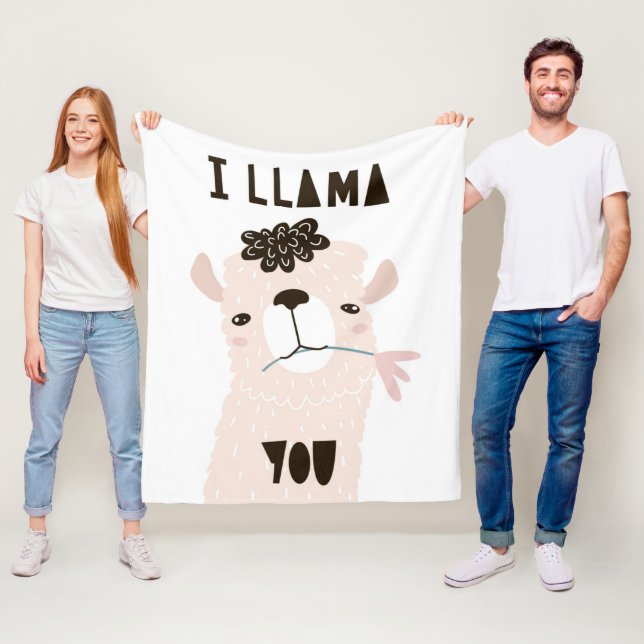 I Llama You Fleece Blanket (In Situ)