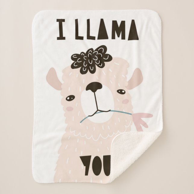 I Llama You Sherpa Blanket (Front)