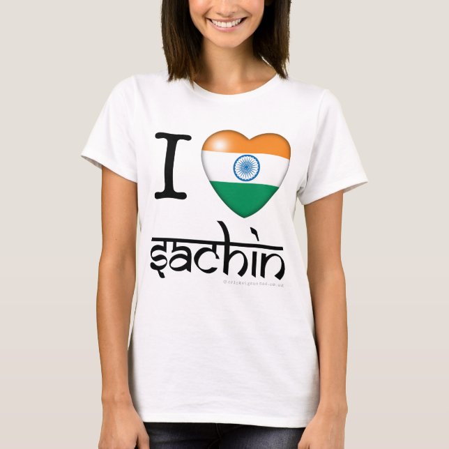 I lLove Sachin (Tendulkar) T-Shirt (Front)