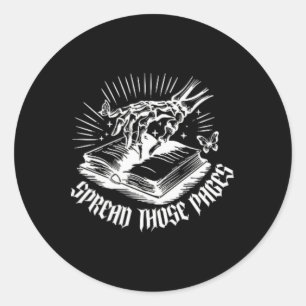 I Look Better Bent Over A Book Proud Smut Reader B Classic Round Sticker