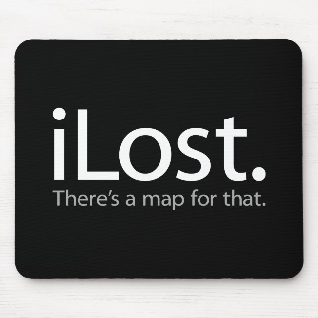 i Lost Mouse Mat (Front)