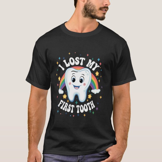 I Lost My First Tooth Funny Tooth T-Shirt (Front)