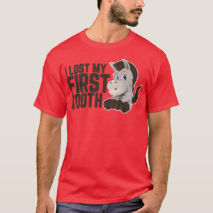 I Lost My First Tooth Kids Cute Zebra T-Shirt