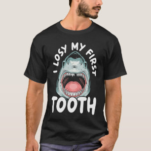I Lost My First Tooth Shark Animal Lover Marine Bi T-Shirt