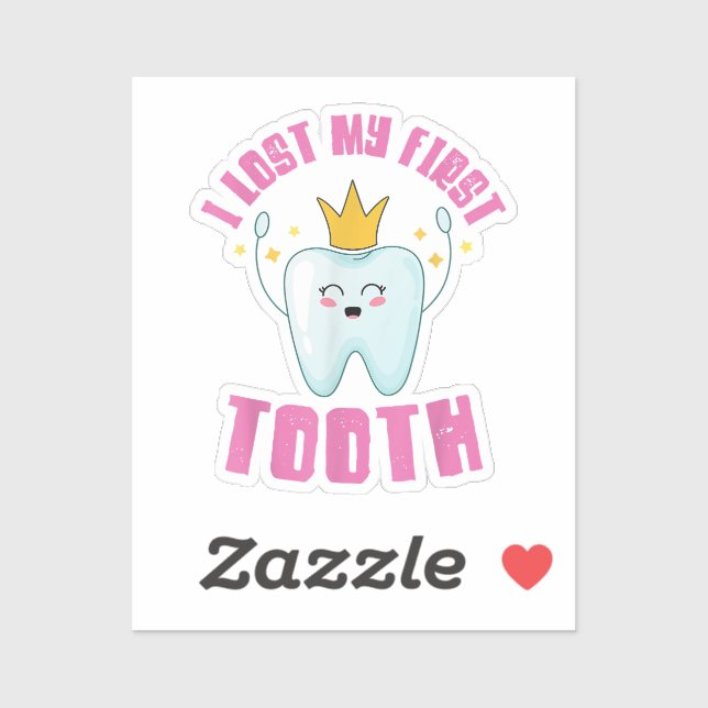 I Lost My First Tooth Teeth Out Kids Gift  (Sheet)