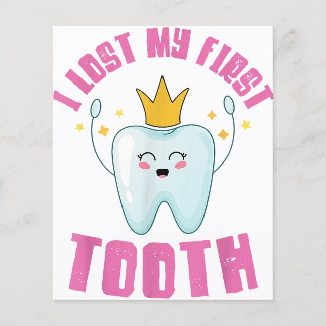 I Lost My First Tooth Teeth Out Kids Gift  (Front)