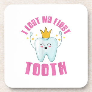 I Lost My First Tooth Teeth Out Kids Gift  Coaster