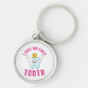 I Lost My First Tooth Teeth Out Kids Gift Key Ring