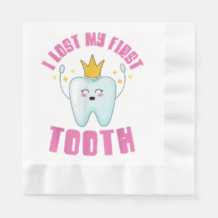 I Lost My First Tooth Teeth Out Kids Gift Napkin