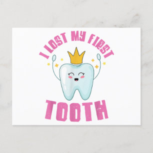 I Lost My First Tooth Teeth Out Kids Gift  Postcard