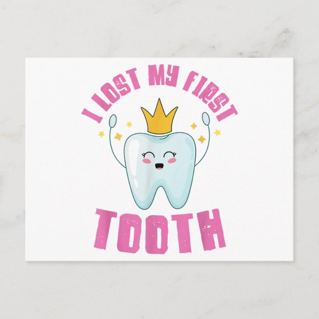 I Lost My First Tooth Teeth Out Kids Gift  Postcard (Front)