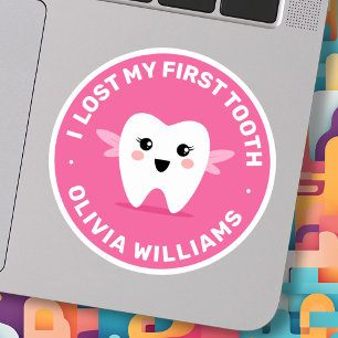 I lost my first tooth tooth fairy pink