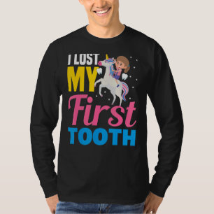 I Lost My First Tooth Unicorn Tooth Fairy Girls 1 T-Shirt