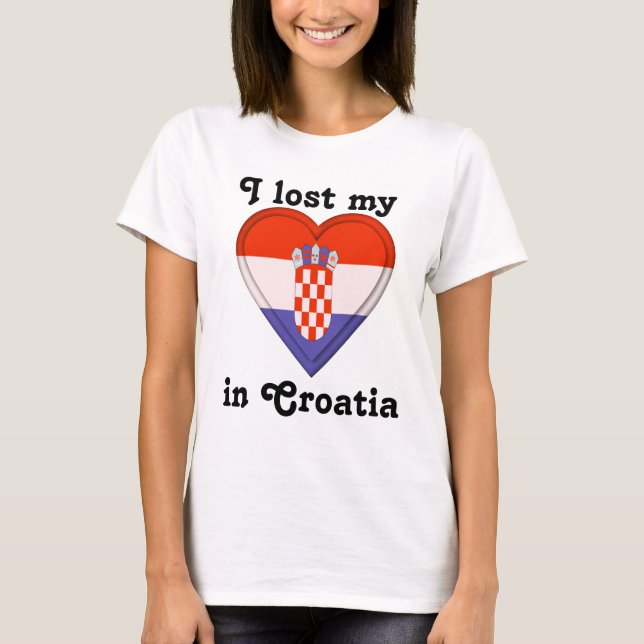 I lost my heart in Croatia T-Shirt (Front)