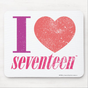 I Love 17 Mouse Mat