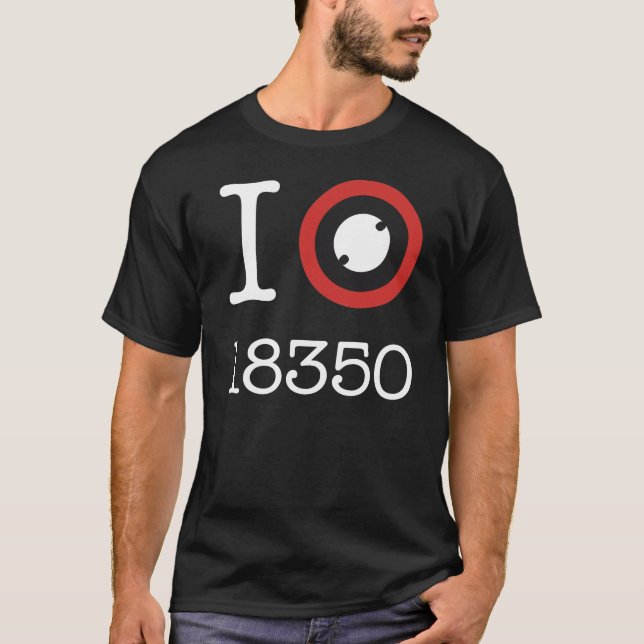 I Love 18350 Li-Ion Batteries T-Shirt (Front)