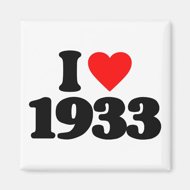 I LOVE 1933 MAGNET (Front)