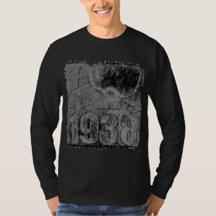 I love 1938 - Black and White Vintage T-Shirt
