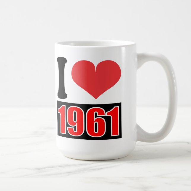 I love 1961 - Mugs (Right)