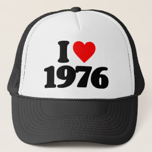 I LOVE 1976 TRUCKER HAT