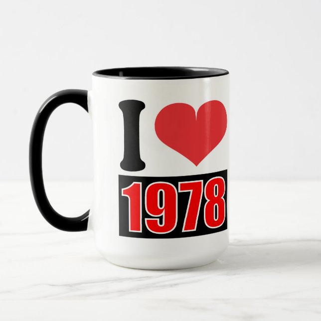I love 1978 - Mugs (Left)