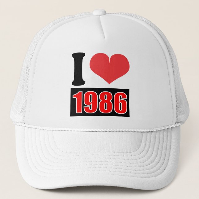 I love 1986    - Hat (Front)