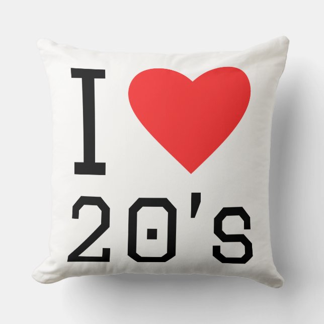 I love 20s cushion (Front)