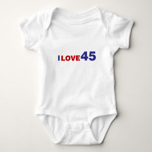 I Love 45 Baby Bodysuit