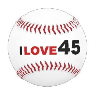 I Love 45 Baseball